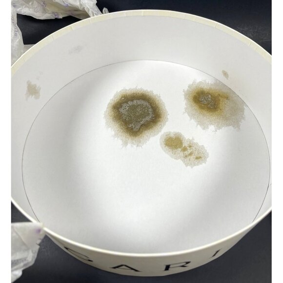 Bvlgari EMPTY Ivory Round Perfume Gift Box Ribbon Luxury Designer Storage READ - Picture 14 of 16